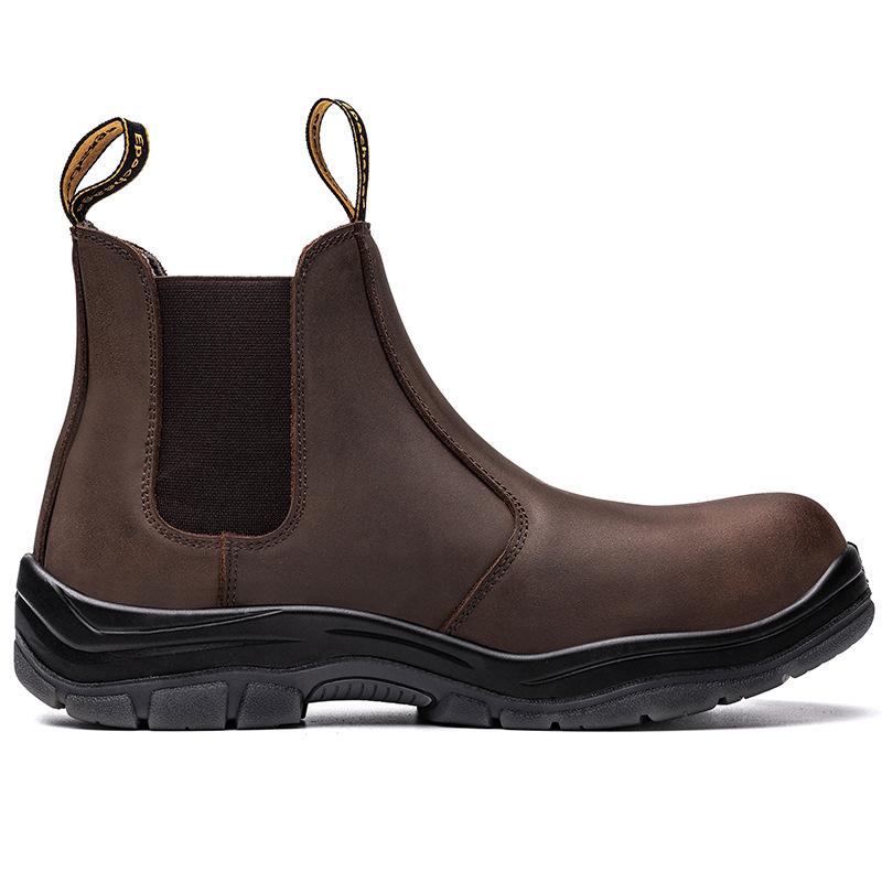 【Safety shoes】 Insulation 18KV Anti-Smash Anti-Piercing Anti-Scalding Comfortable Wear-Resistant Wholesale Anti-Smash Anti-Stab Insulation Electric Welding Labor Insurance Shoes Footwear Closed for Worker Boy Brown