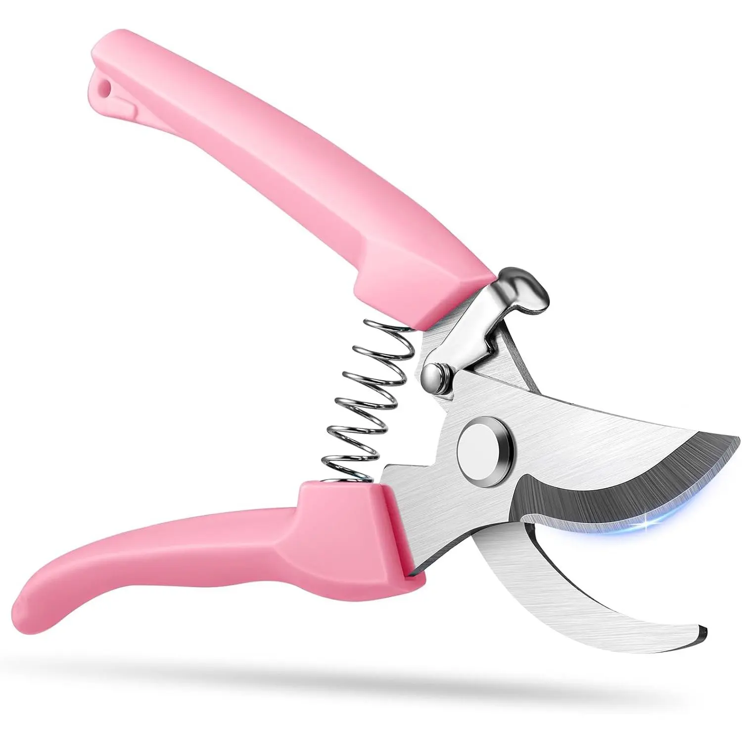 Flower Scissors, Flower Shears High Strength Steel Sharp, Ergonomic Handle Pruning Shears for Gardening, Lightweight Garden Scissors, 1-inch Cut Capacity Rust Resistant for Plants Bonsai-Pink