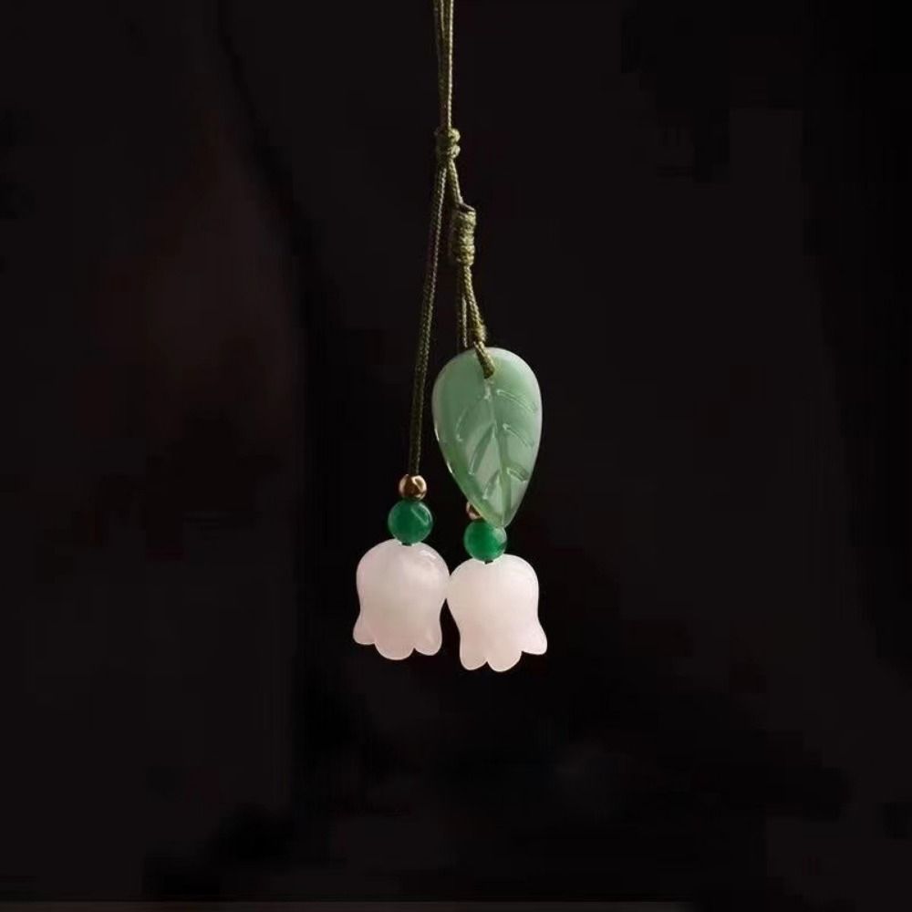 Flower Phone Charms Strap Lanyard Short Style Simulation Lucky Cellphone Pendant Chain Chinese Style Universal