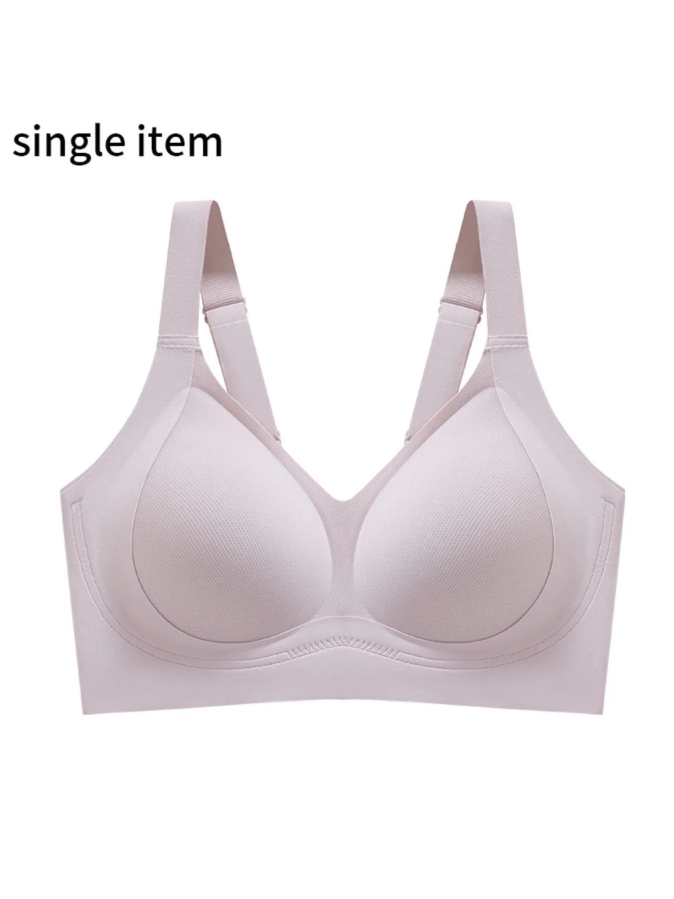 Womens Strapless Bras Push Up Bandeau Bra Non Slip Wireless Supportive Padded Bras Seamless Comfortable Tube Jelly Bra