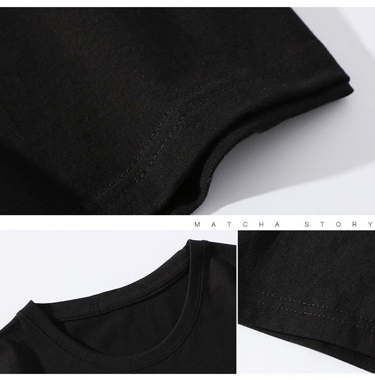 ( 3 Pcs )  100% Cotton Summer New Men's Fashion Boutique Solid Color Short-sleeved T-shirt White Black Gray