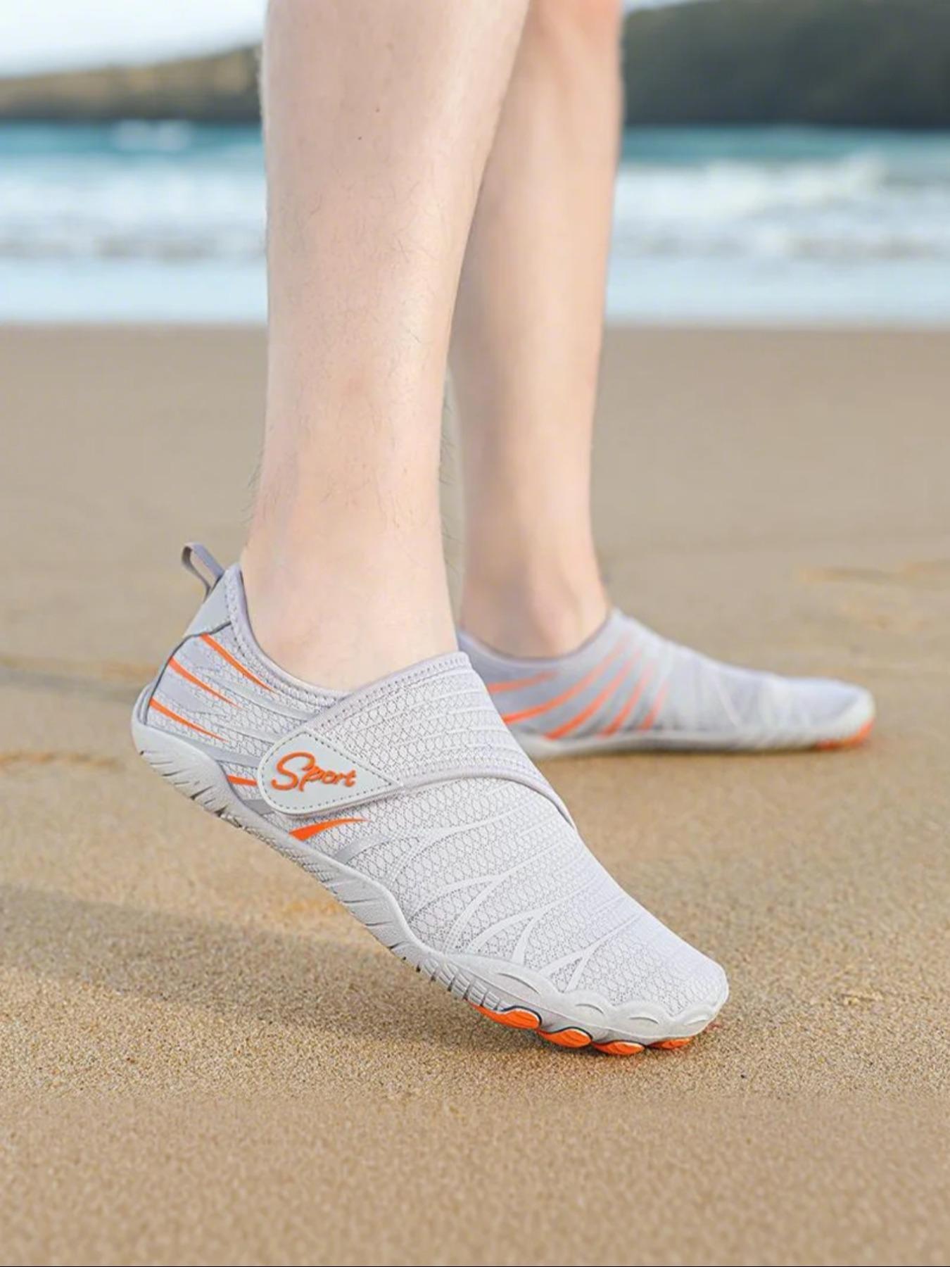 Unisex's Sporty Breathable Lightweight Barefoot Shoes, Quick Drying Water Shoes, Outdoor Beach Shoes for Hiking, Fishing, Swimming