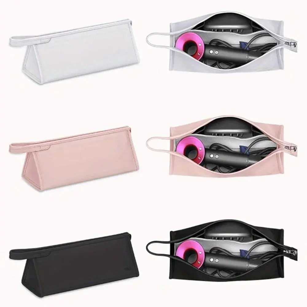 Portable Hair Dryer Storage Bag, Hair Dryer Travel Storage Bag, PU Leather Storage Bag Portable Travel Case Storage for Dyson