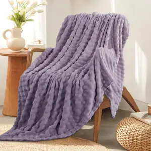 Thick fleece soft casual blanket, home bedroom sofa camping set blanket, solid color soft and fluffy warm blanket, thick fleece casual blanket, portable all-season sofa blanket, office thin blanket, also suitable for portable for travel and camping