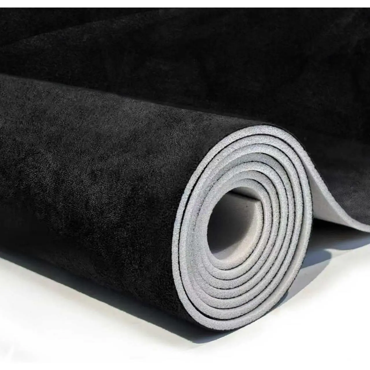 Babnecl Suede Auto Headliner Fabric 74" L × 60" W with Foam Backing - Tube Packaging - Black Interior Replacement Material for Car/Truck/SUV/RV Roof - Home Repair/DIY Headliner Material