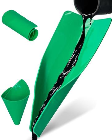 Flexible Funnel, Multi-Purpose Form a Funnel Flexible Draining Tool, Oil Drain Change Flex Foldable Filter Funnels for Automotive Use, Bendable Moldable for Various Applications