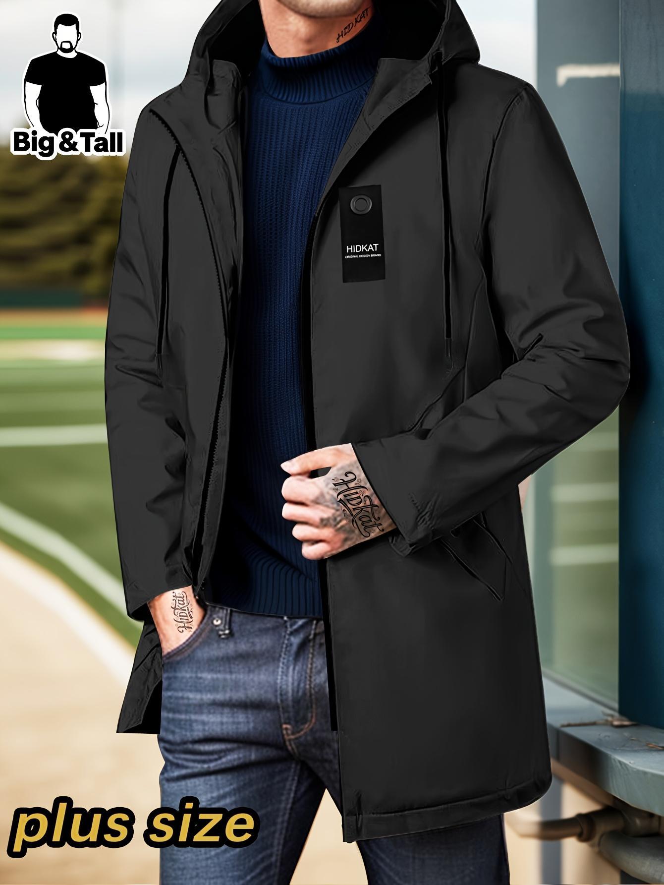 Multi colored American outdoor plus size commuting workwear coat Fat people look thin, plus size hooded windproof and warm jacket Men's plus size fashionable casual hooded windbreaker Multi colored American outdoor plus size commuting workwear coat Fat people look thin, plus size hooded windproof and warm jacket Men's plus size fashionable casual hooded windbreaker