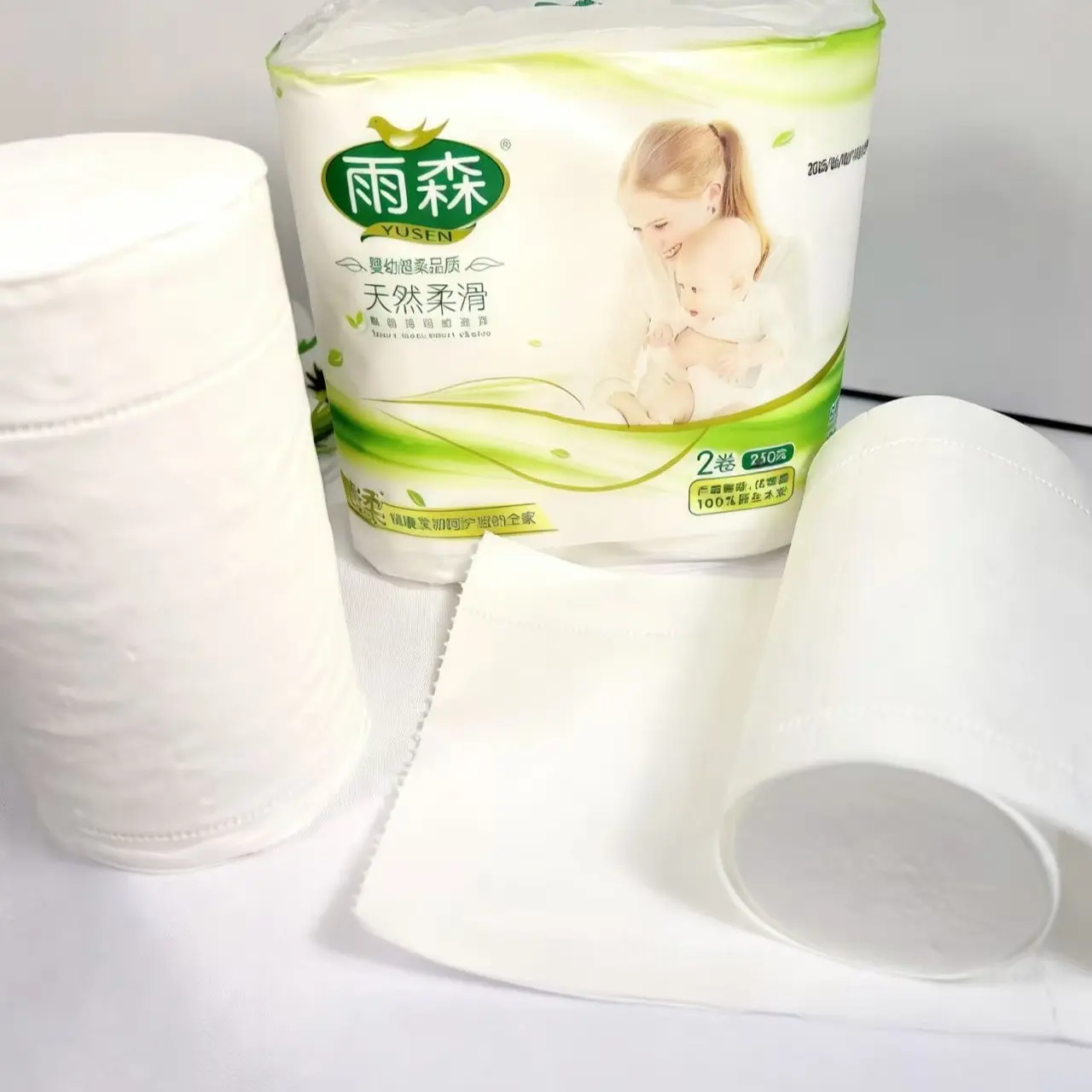 1 Pack (2 Rolls) Thickened 6-Layer Toilet Paper, Dry and Wet Use, Home Cleaning Paper, Ideal for Family, Hotel, Office, Wedding, Party, Car, Camping