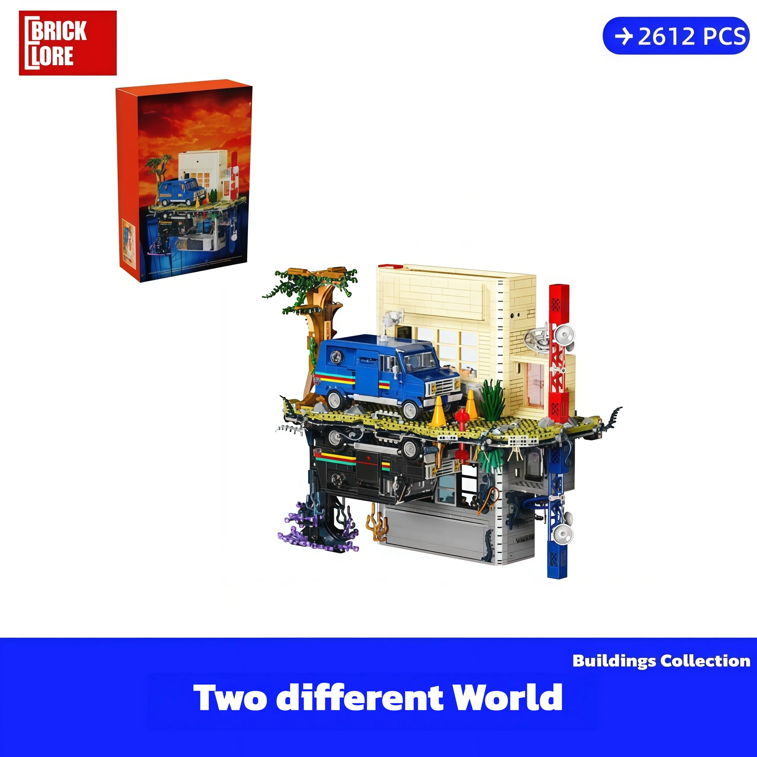 [BrickLORE](SHIP FREE) Two different World Building collection 2612 Pieces With GIFT box
