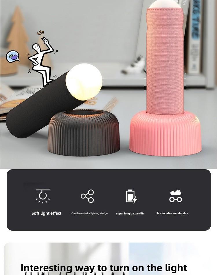 Rechargeable night light from Douyin Store, creative bedside lamp, suitable for bedroom sleep ambiance, fun table lamp, birthday gift Rechargeable night light from Douyin Store, creative bedside lamp, suitable for bedroom sleep ambiance, fun table lamp, birthday gift