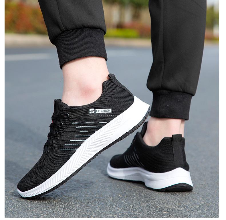 New summer men's sports shoes, men's running shoes, mesh men's shoes, summer breathable