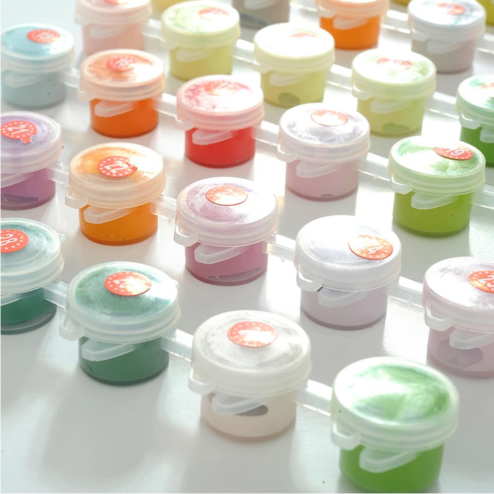 Paint By Numbers Kit On Canvas DIY Oil Art Cow Picture Home Wall Decor 30x30cm (D)