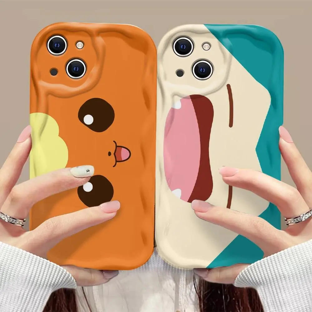Lovely Anime Phone Case For Pokemons Psyduck Samsung Galaxy S26 S25 S24 S23 S21 S20 FE Plus Ultra F06 4G 5G 3D Wave Soft TPU
