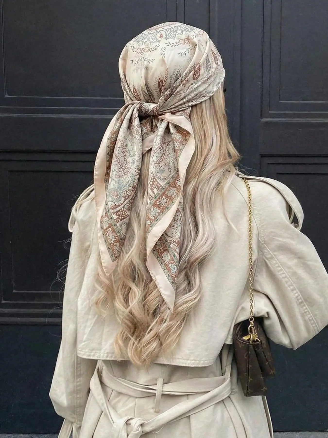 Bohemian Paisley Print Bandana, Women's Fashion Head Scarf, Boho Style Scarf, Lightweight Sun Protection, Hair Accessory for Daily Wear, Beach & Vacation