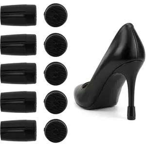 High Heel Protectors for Stilettos, Non-Slip Heel Caps for Women Shoes, Heel Tips for Outdoor Wedding Grass, 5 Sizes