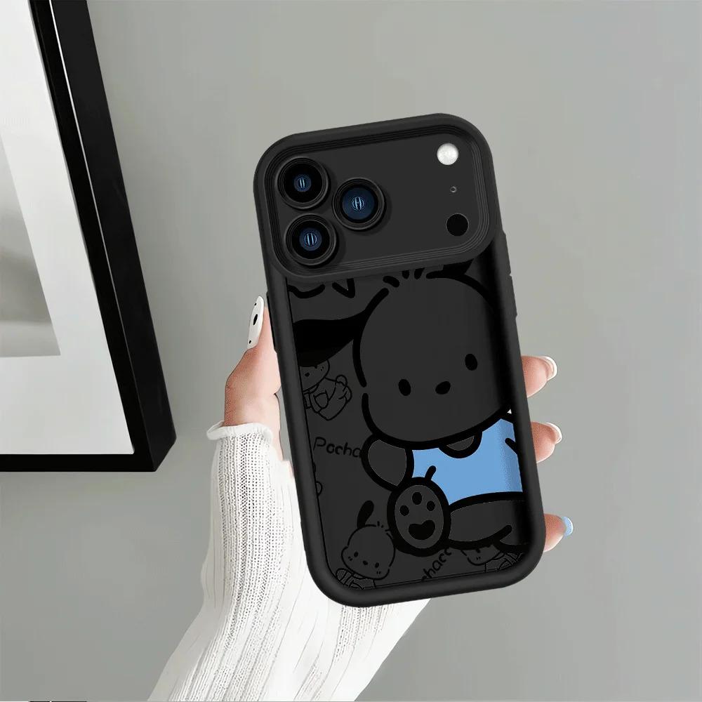 Soft Shell Case for iPhone 16e XS Max 17 Air XR 15 16 14 Plus 13 12 11 Pro Max Sanrio Cute Pochacco