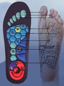 Magnetic Massage Insoles for Women, Acupressure Stress Relief, Breathable Shock Absorption, Comfortable Foot Care, Long Standing Support