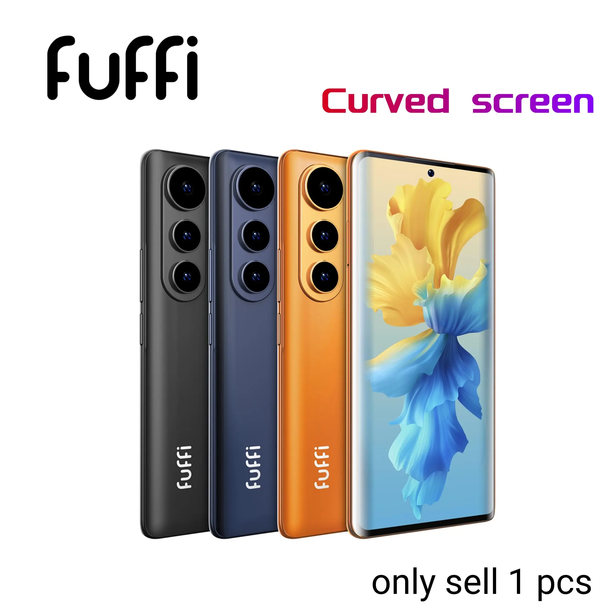 FUFFi-Curved Screen Phone S26 Pro, 6.67-Inch Oled Display, 5000mah Battery, 4+64GB Memory, Octa-Core Processor, Android 12.0, Dual Sim 4g Network