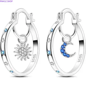 Women’s Silver Twisted Hoop Earrings – Classic Medium Size Cubic Zirconia Inlaid Hoops, Hypoallergenic Minimalist Elegant Earrings for Daily Wear, Fashion Jewelry & Gift for Women