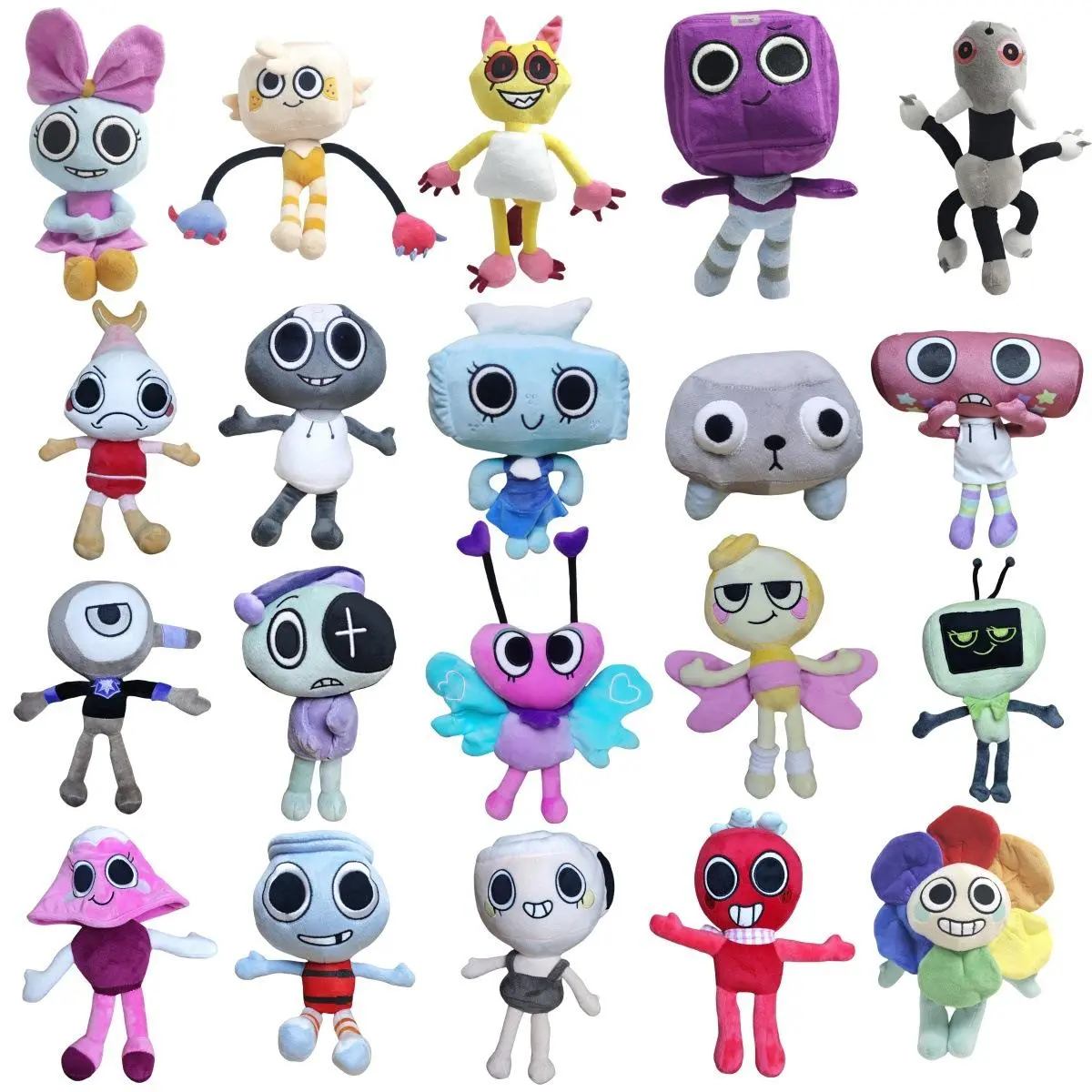 Dandy's World Plush Scrap Stuffed Horror Game Goob Pebble Plushie Soft Pillow Doll Children Birthday Gifts Doll