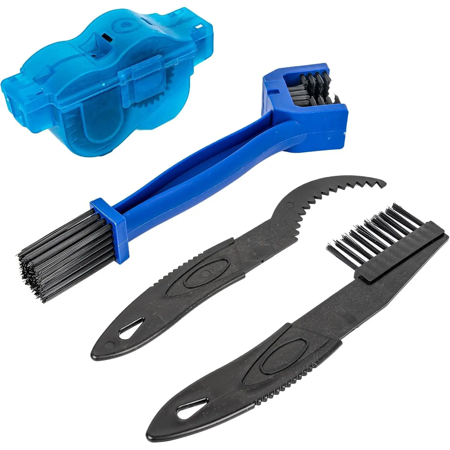 Chain Cleaner ,  Chain Cleaning Tool Kit with  Brushes and Gear Scraper, Easy Chain Maintenance for Road, Mountain, BMX, and Commuter Bikes