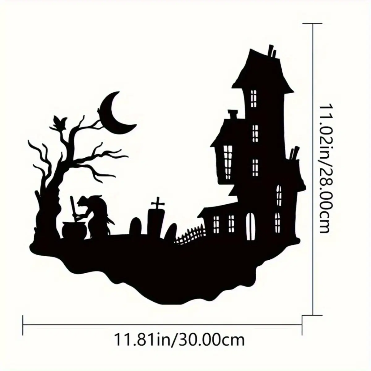 Fashionable Halloween Metal Yard Sign | Handmade Iron Silhouette Wall Art | Rustic Outdoor Decor | Halloween & Christmas Gift