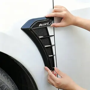 Carbon Fiber Car Side Wing Fender Decals, 2pcs Exterior Accessories for Honda Accord, Stylish & Durable Car Decoration, Car Stickers, Universal Car Sticker