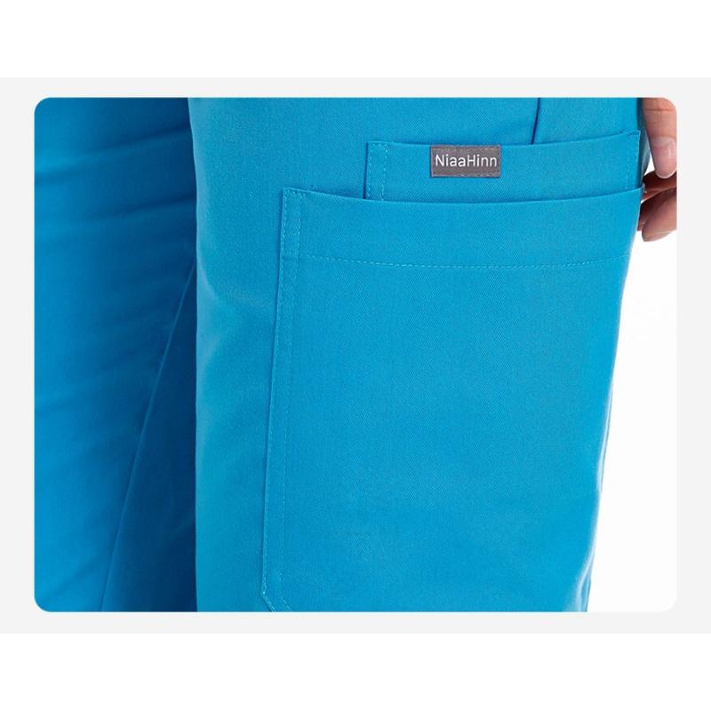 Elastic Clinic Beauty Salon Nurse Uniforms Large Size Men and Women Same Solid Color Work Clothes High Quality