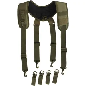 Tactical Suspenders for Duty Belt Harness,Police Suspenders Duty belt Padded Adjustable