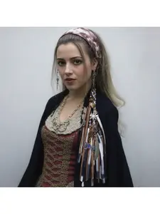 Handmade Bohemian colorful dreadlock headband with tassel pendant for women's music festival hair tie, hip-hop hair accessory