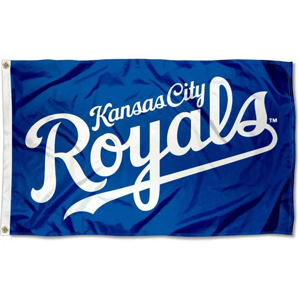 MLB Kansas City KC Royals 3x5 FT Lightweight Printed Flag, Sports Collectible Banner for Indoor-Outdoor Home Garden Wall Decoration