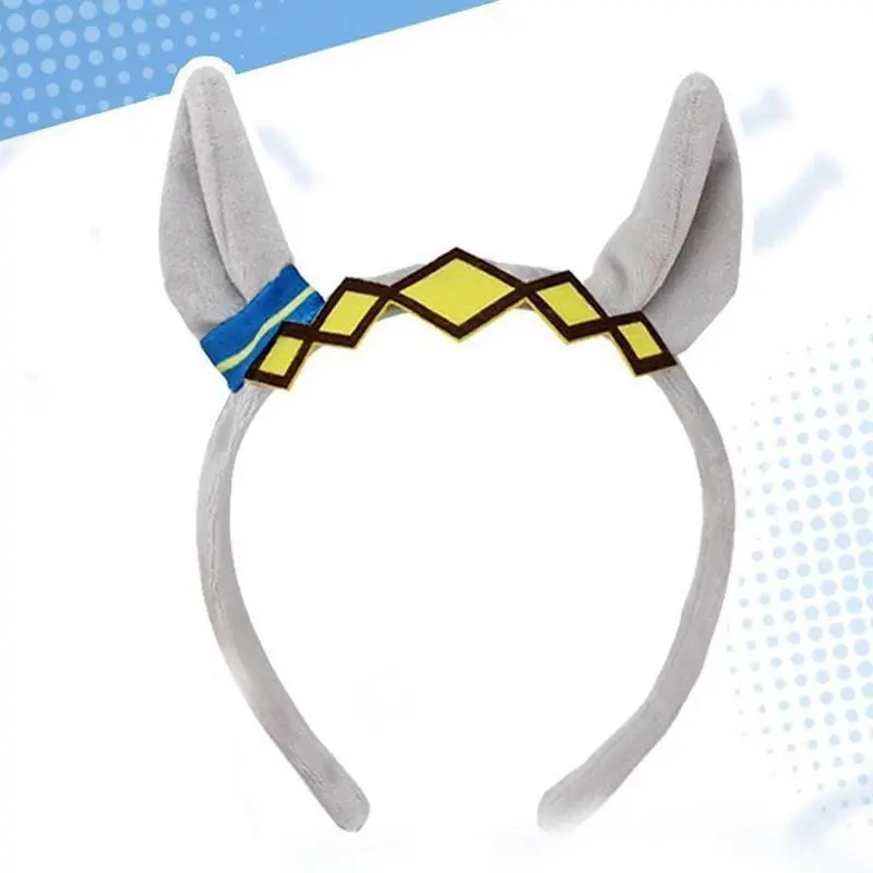 Game Pretty Derby Oguri Cap Cosplay Headwear Kawaii Plush Hair Hoop Hairband Girls Hair Accessory Role Play Party Ornament Prop