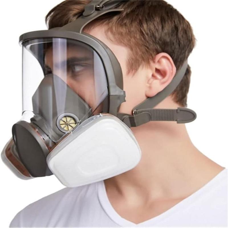 17 in 1 Full Facepiece Reusable Respirator Mask 6800 for Spray Paint and Welding, 17 in 1 Anti-Fog Respiratory Supplies with Wide View