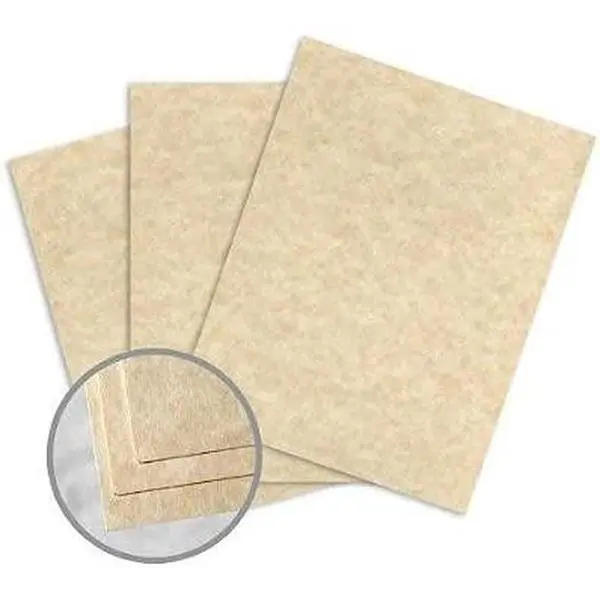 Aged Paper - 8 1/2 x 11 in 60 lb Text Vellum 30% Recycled 500 per Ream