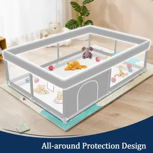 Baby Playpen 65*50Inch, Playpen  Babies and Toddlers, Play Pen Pin Indoor Outdoor Baby Play Fence