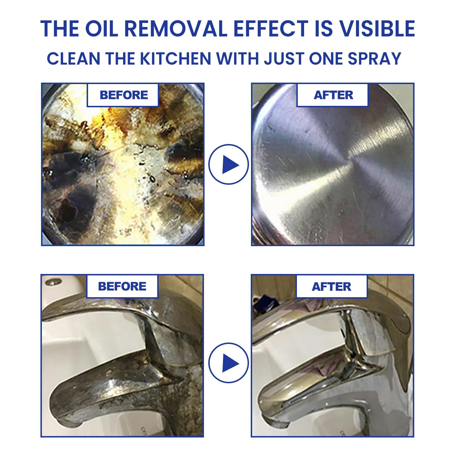 Jue Fish Protective Kitchen Cleaner, Range Hood Kitchenware Heavy Oil Cleaning Strong Decontamination