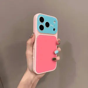 [Flash Fit] Dopamine Color-Blocking Instant Transforming Phone Case with Large Window for iPhone 17 Pro Max, 16, 15, 14, 13 Models