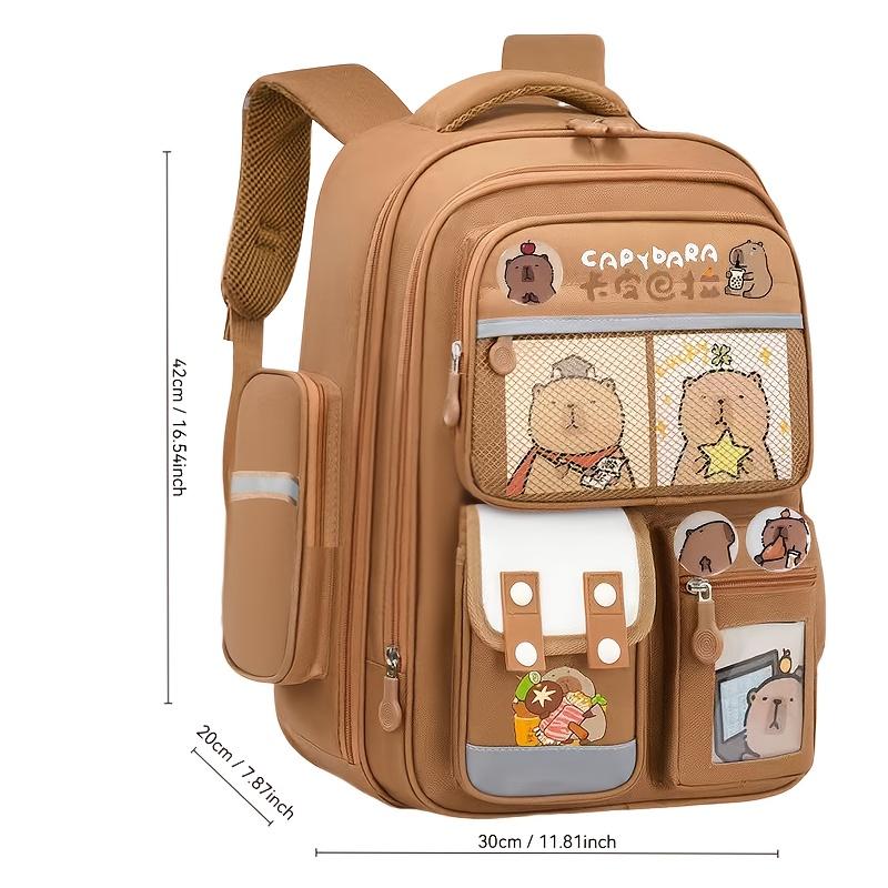 Backpack with Capybara Print - Cute Capy