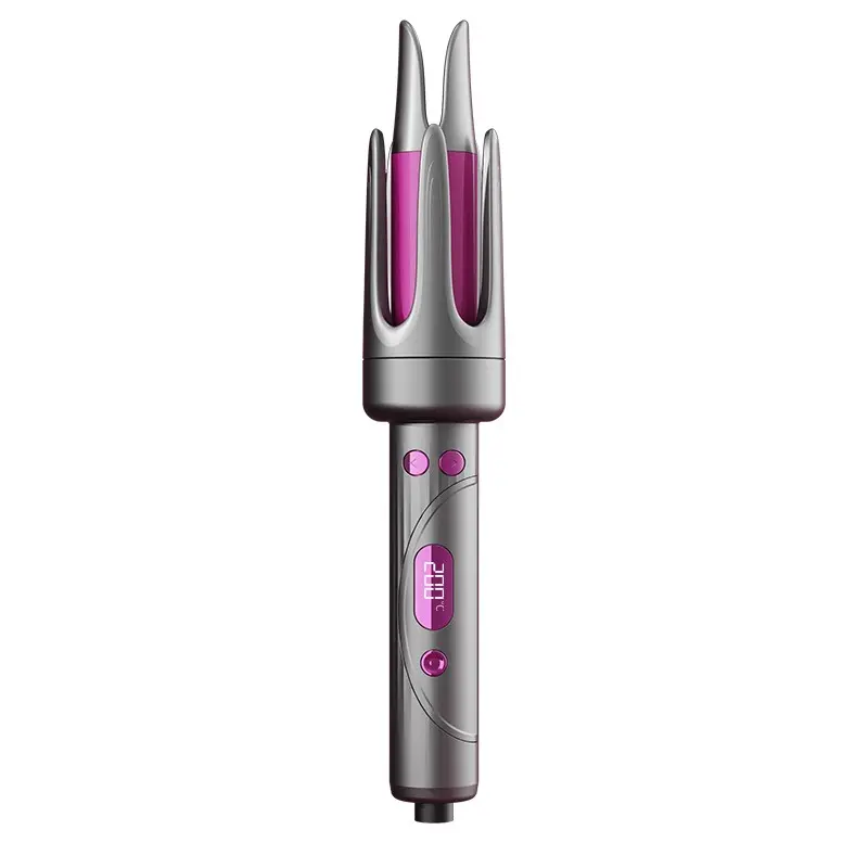32mm Negative Ion Fully Automatic Hair Curler, Digital Display, Tourmaline Ceramic, Bidirectional Rotation, 4 Temperature Settings, All Hair Types