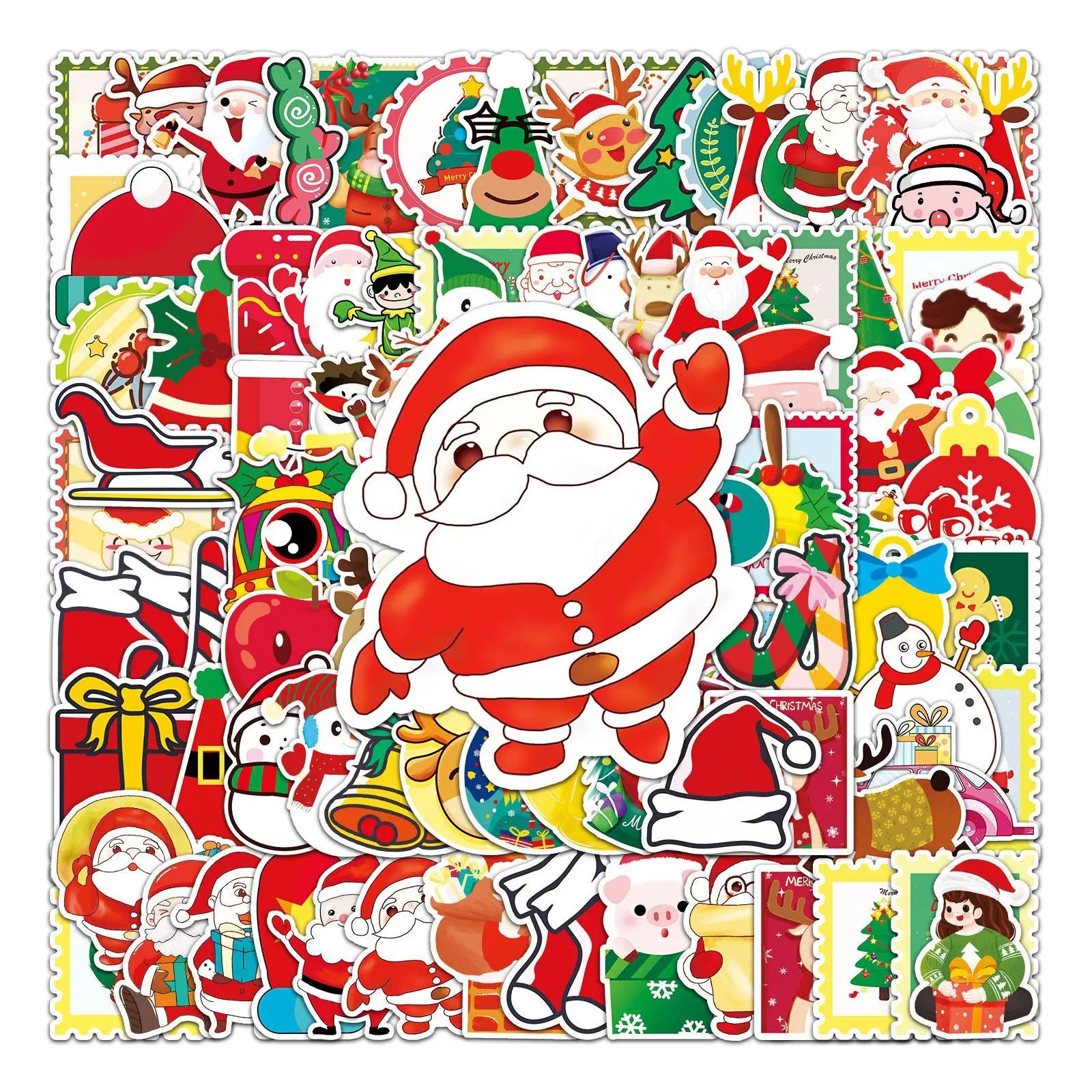 100pcs Faith-based Christmas Sticker Collection Featuring Positive Messages—perfect For Scrapbooks, Journals, Laptops, Water Bottles, Cars, And Gifts.