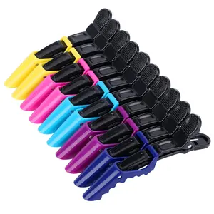 Hair Clips for Women – Wide Teeth & Double-Hinged Design – Alligator Styling Sectioning Clips of Professional Hair Salon Quality - 10count