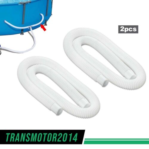 2pcs Pool Hose Fit For Intex 1-1/4 inch Hose Above Ground Pool Pump Replacement 1.25" Pvc Pipe