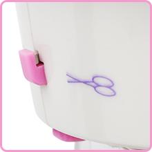 Compact Portable Sewing Machine, Portable Two Speed Sewing Machine with Needle Guard for Beginners, Women, Traveling, Home Use for Crafts, Mending, DIY Projects - Easy to Use, Comes with User's Manual  Q