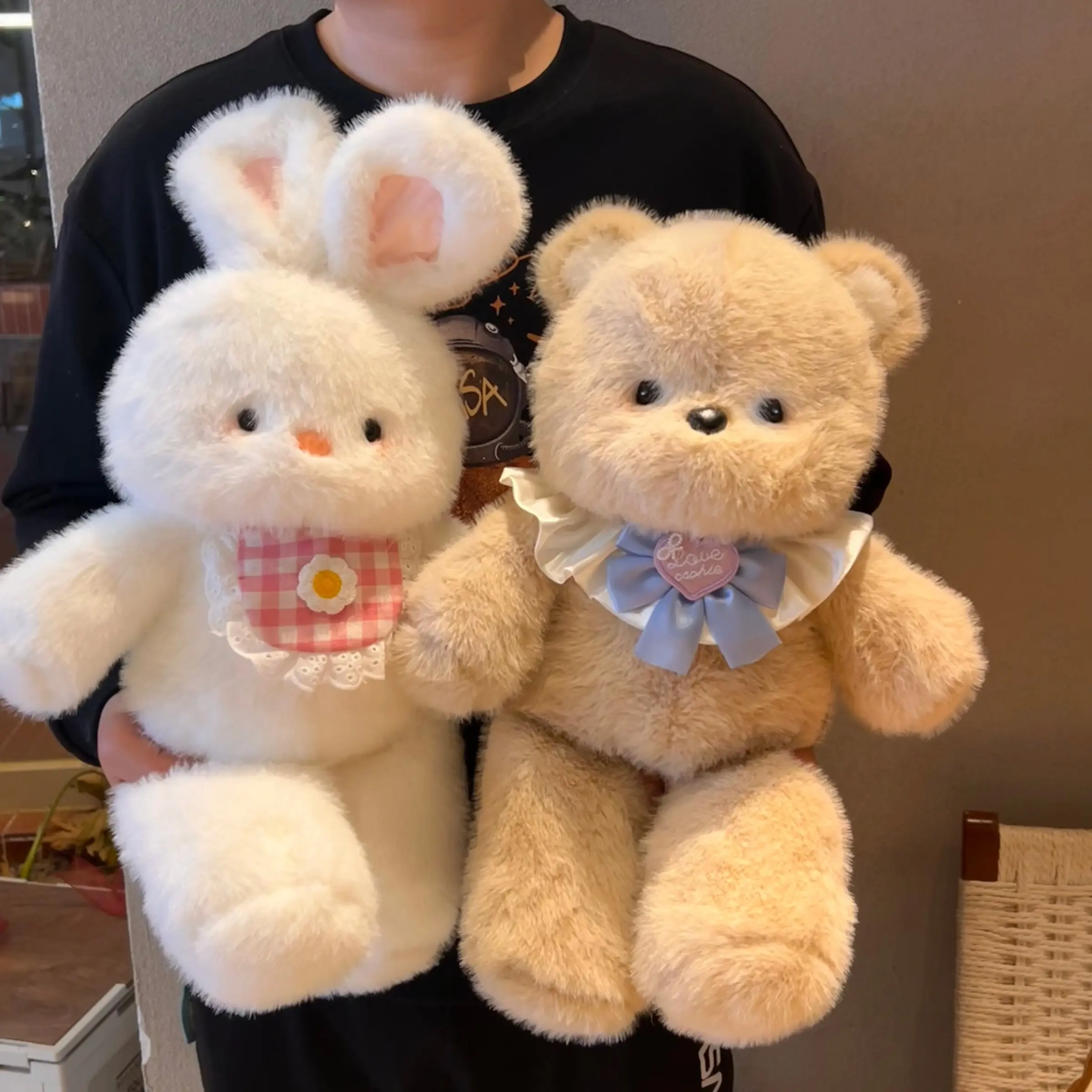 Running Bear Plush Toy, Run-Run Animal Series Cute Stuffed Animal Soft Gift, Perfect Holiday Present, Cozy Stuffed Companion for Kids & Adults