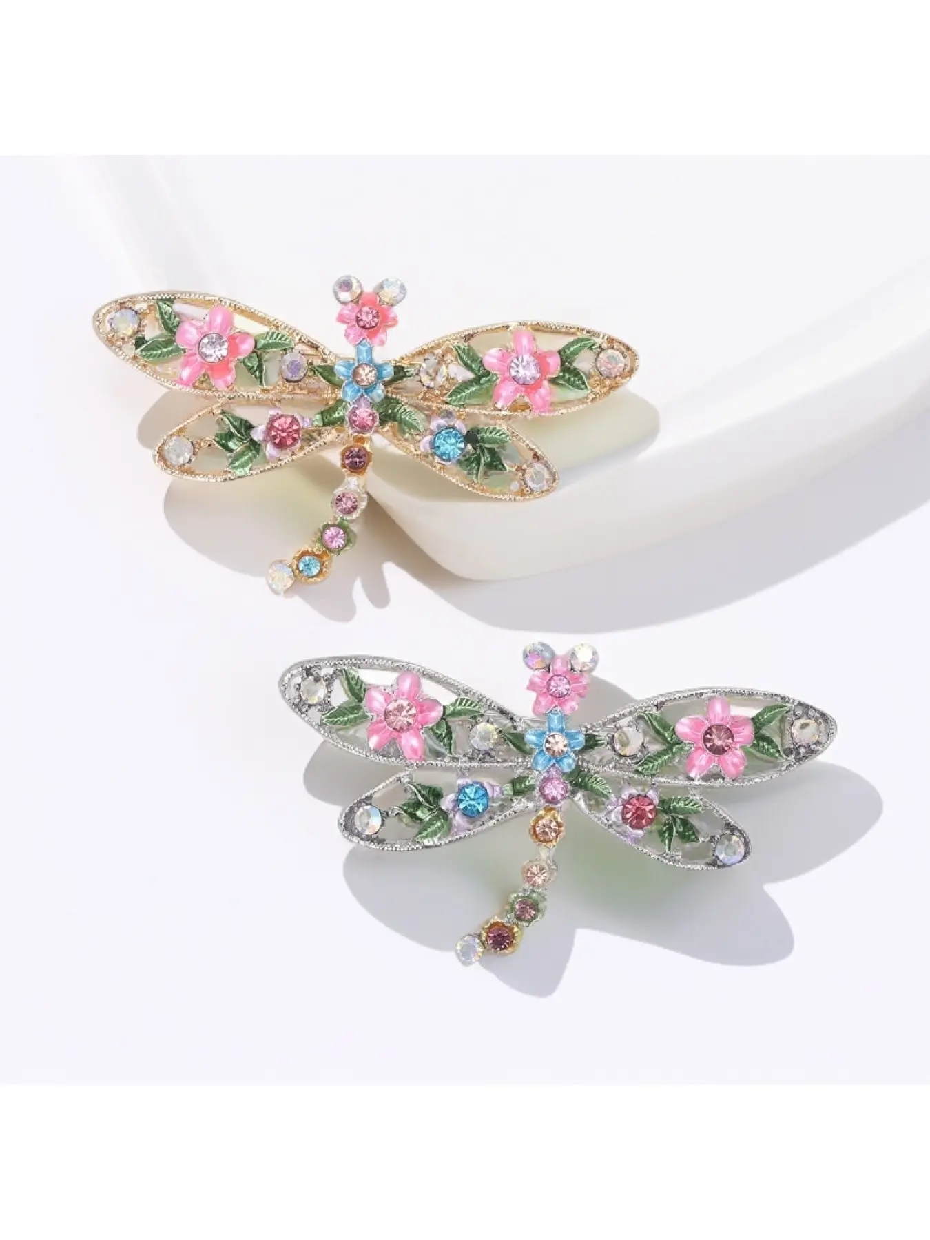 Vintage Dragonfly Brooch Multicolor Enamel Pin Unisex Insect Jewelry Fashion Accessory Gift Brooch Pins