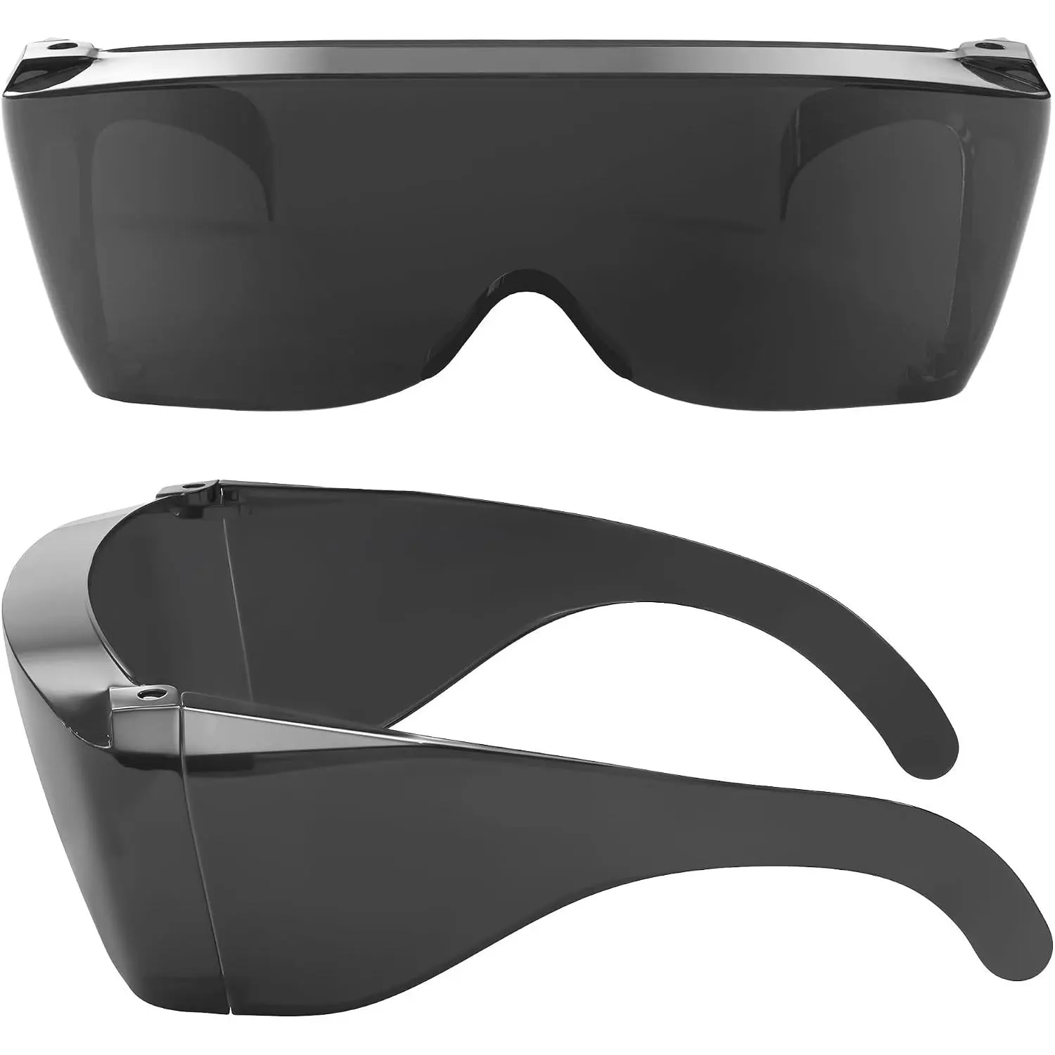 Men's Unisex Over-Glasses Sunglasses - Full Cover Wraparound, UV400 Lens, Glare Blocking, Eye Protection, Fits Prescription Glasses & Readers, Ideal for Post-Cataract Care, Outdoor Wear Fashion Accessory
