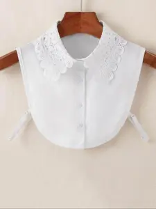 Classic Versatile Lace Print Shirt Collar, High-Quality Trim Stand Collar, Hollow Out Sweater Decorative Collar