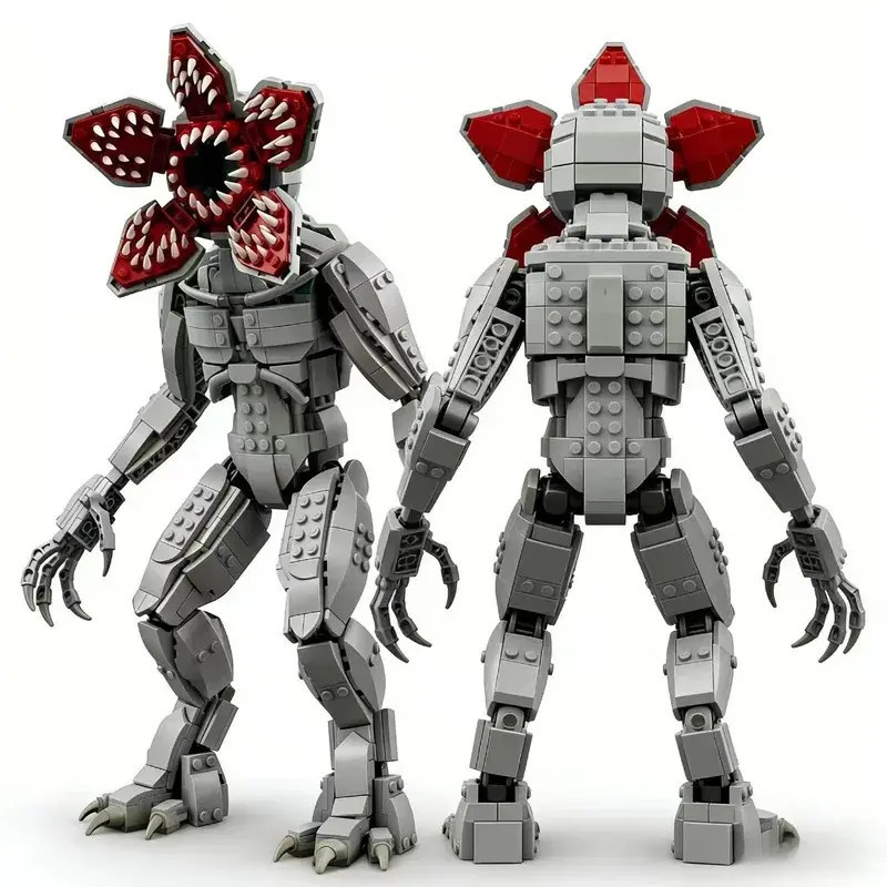 Hot TV Carnivorous Plant Giant Devil Demogorgon Vecna Model Buliding Blocks Bricks Construction Toys for Kids Halloween Gifts