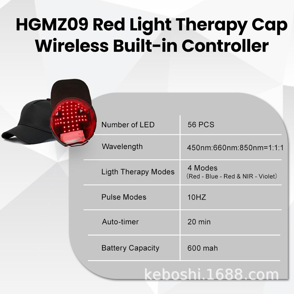 Laser Hair Growth Cap, Help Reduce Shedding & Support Thicker Hair| 3 Lasers & LEDs Full-Scalp Red Light Therapy, Blue Light Scalp Care, Wireless & Portable