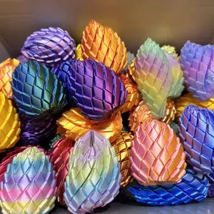 3D Printed Stress Relief Dragon Egg Rotating Transformation Ball, Creative Toy, Fun and Educational Plaything for Kids